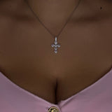 Collana - Croce Rosé Silver