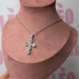 Collana - Croce Rosé Silver