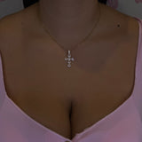 Collana - Croce Rosè Gold