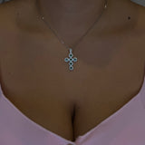 Collana - Croce Smeraldo