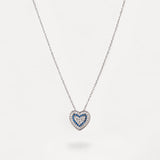 Collana Cuore Pavé - Argento