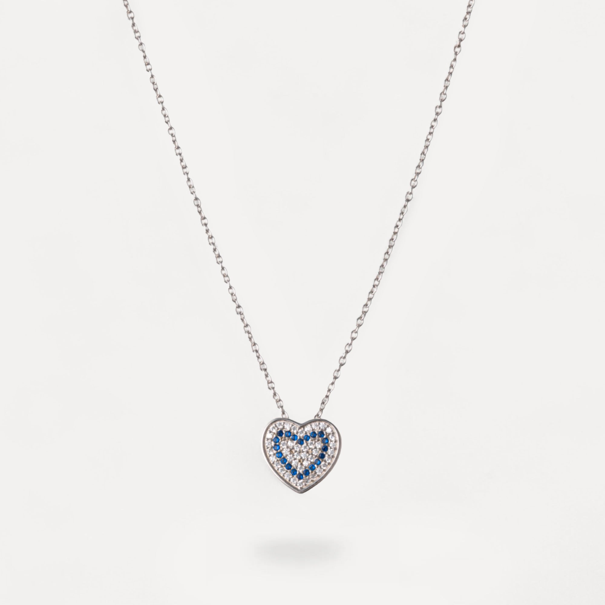 Collana Cuore Pavé - Argento