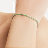 Bracciale Tennis con Chiusura Geometrica