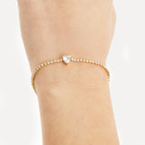 Bracciale con Zircone a Cuore