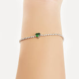 Bracciale con Zircone a Cuore