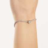 Bracciale con Zircone a Cuore