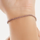 Bracciale Tennis con Chiusura Geometrica