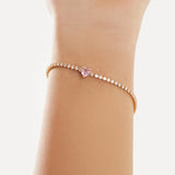 Bracciale con Zircone a Cuore
