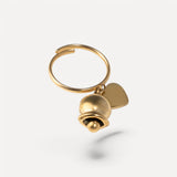 Anello con Ciondolo Campanellino e Cuore