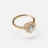 Anello con Cuore Incastonato