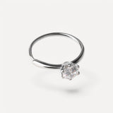 Anello Solitario Round