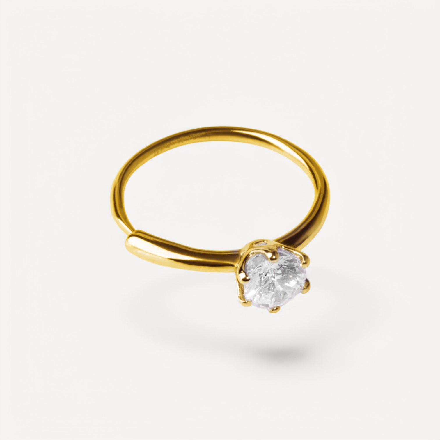 Anello Solitario Round