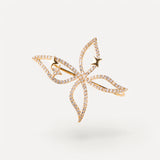 Ear cuff Farfalla con Zirconi e Stelle