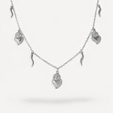 Collana con Cuori Sacri e Corni Portafortuna