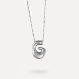 Collana con Lettera G in Stile Bombato