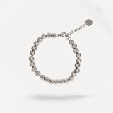 Bracciale a Sfere Intagliate - Argento