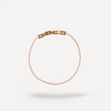 Bracciale Tennis con Chiusura Geometrica