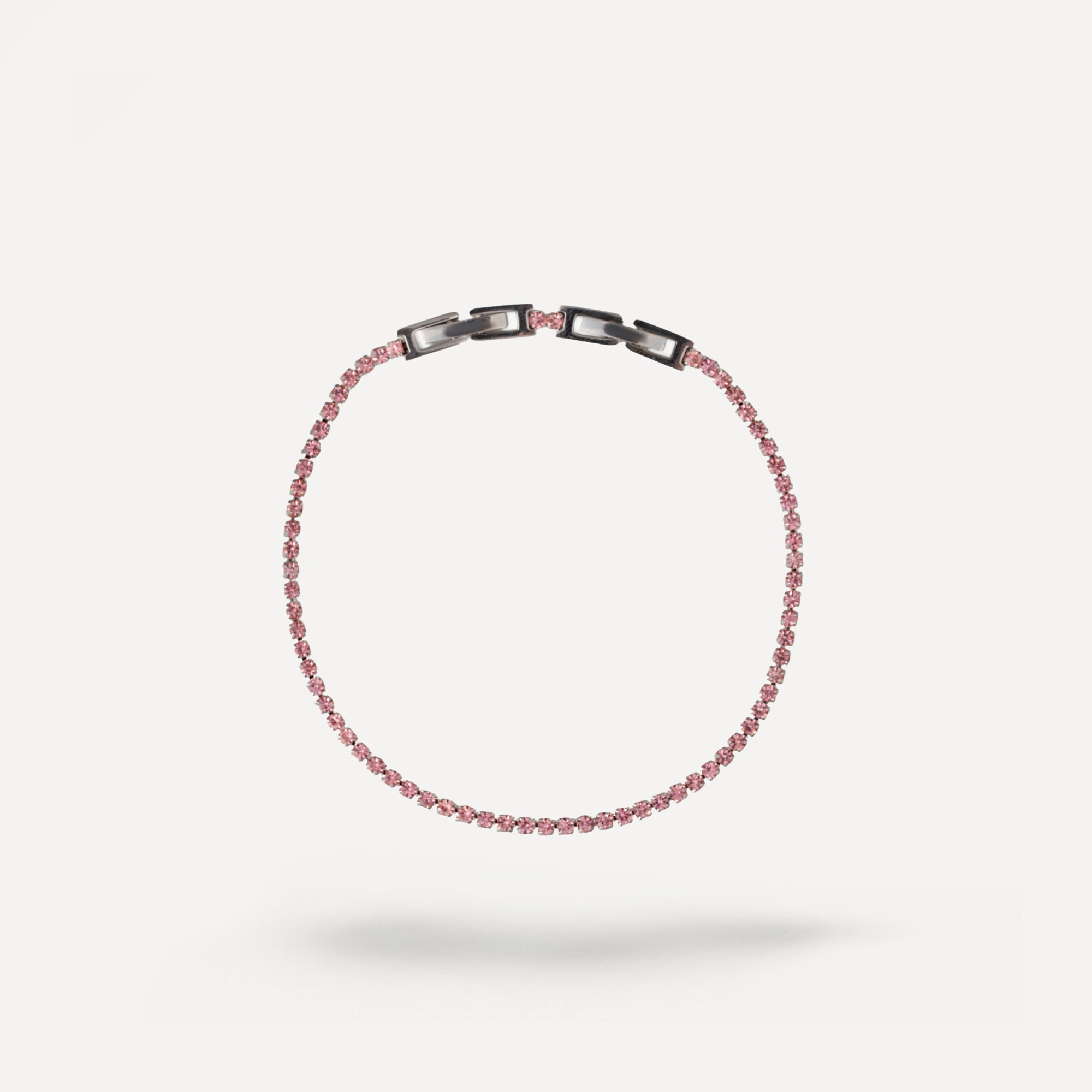 Bracciale Tennis con Chiusura Geometrica