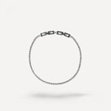 Bracciale Tennis con Chiusura Geometrica