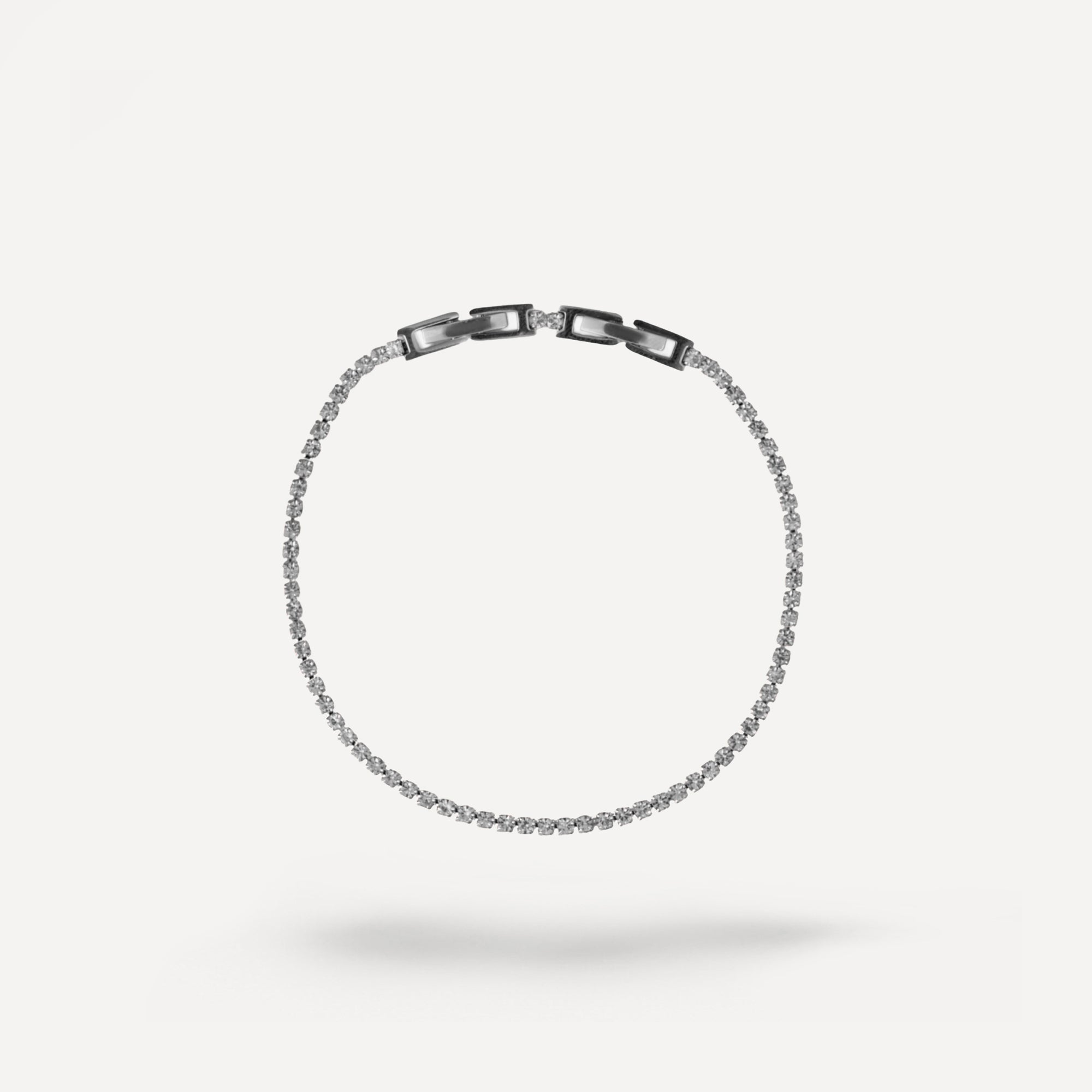 Bracciale Tennis con Chiusura Geometrica
