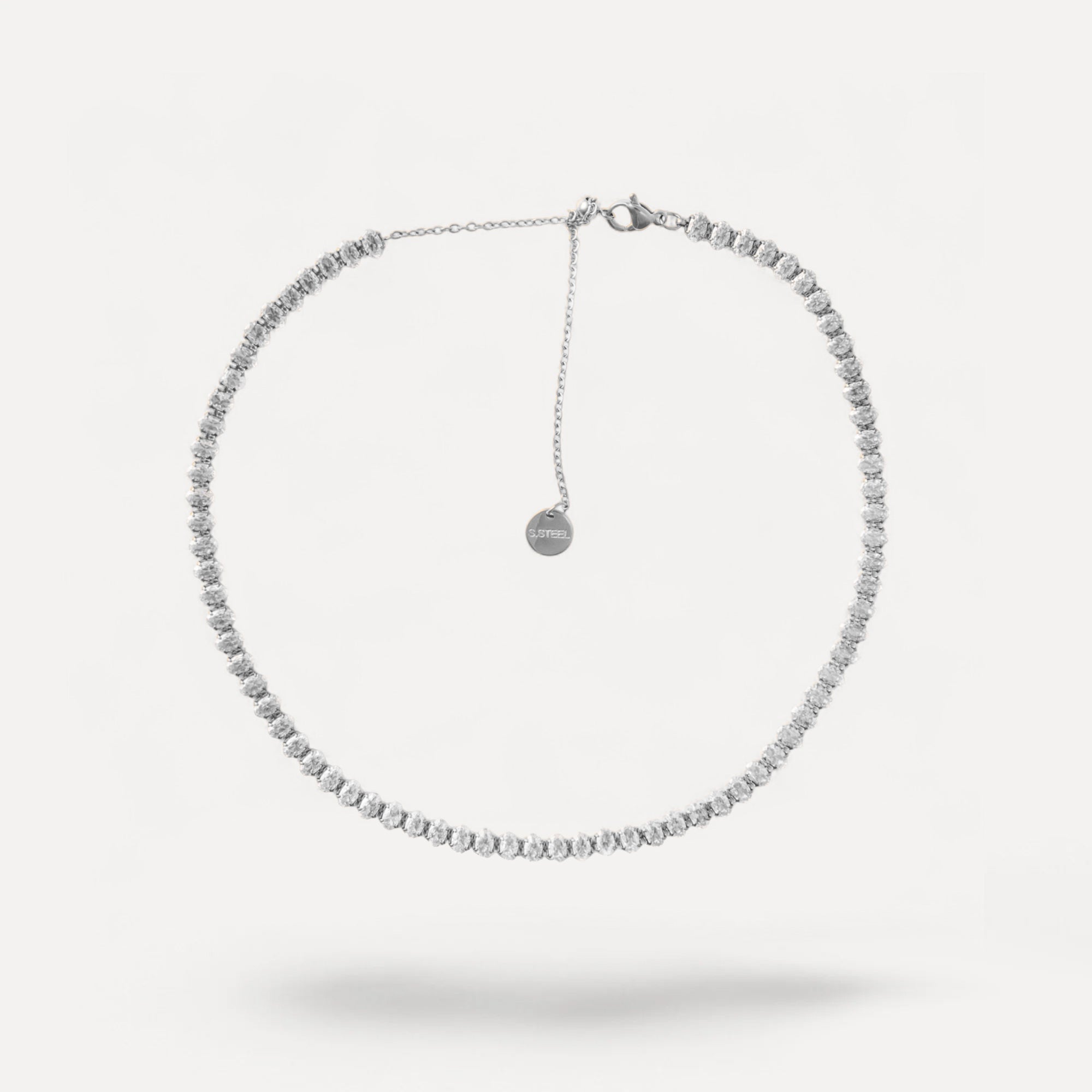 Collana Tennis baguette