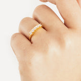 Anello Eternity con Zirconi