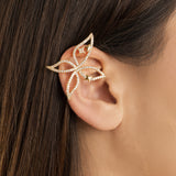 Ear cuff Farfalla con Zirconi e Stelle